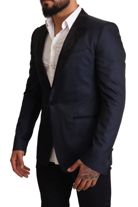 Chaqueta Blazer MARTINI Slim Fit de Lana Azul para Hombre de Dolce & Gabbana - Image 2