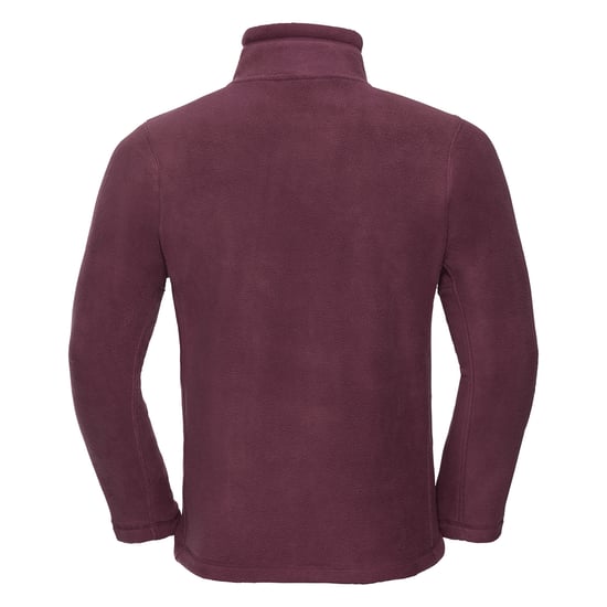 Russell Mens Full Zip Outdoor Fleece Jacket (Burgundy) - Image 2