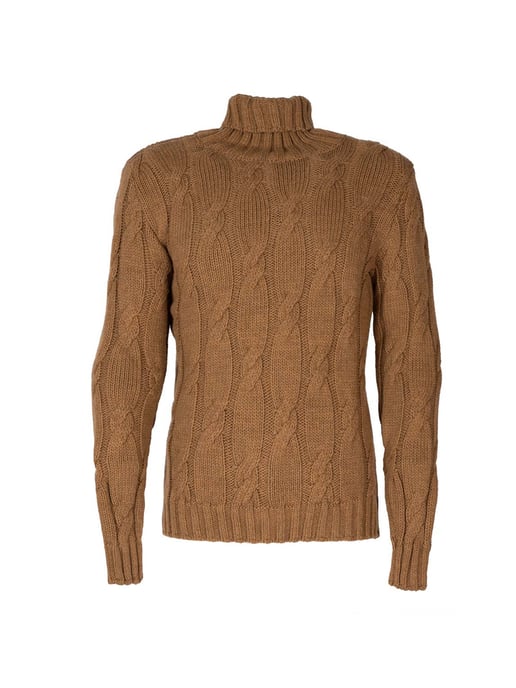 Xagon Man Suéter Turtleneck del hombre beige - Image 1