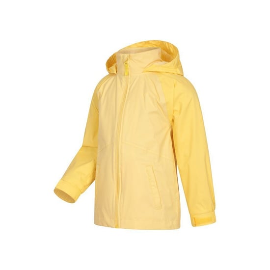 Mountain Warehouse Childrens/Kids Torrent II Waterproof Jacket (Pale Yellow) - Image 3