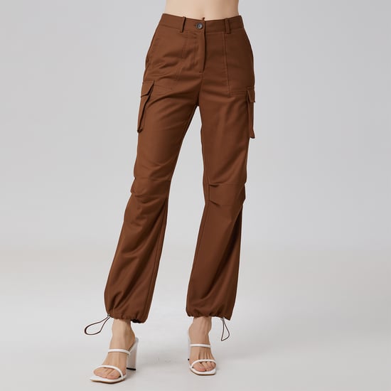 Drawstring ankle cargo pants - Image 1