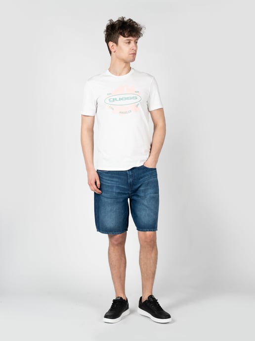 Guess T-Shirt LA Logo del hombre Blanco - Image 2