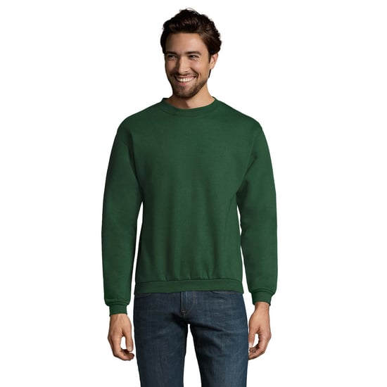 SOLS Mens Spider Round Neck Sweatshirt (Bottle Green) - Image 1