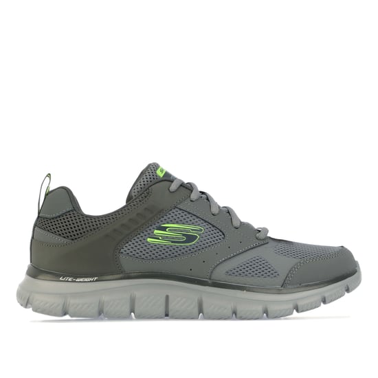 Men's Skechers Track Syntac Trainers in Charcoal - Image 1