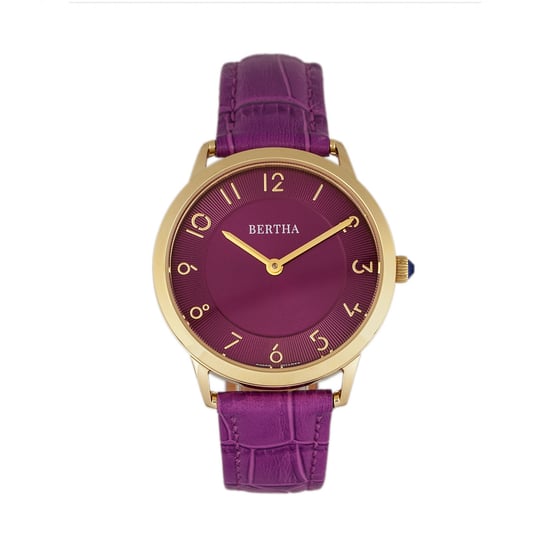 Reloj Bertha Abby con correa de cuero suizo - Image 1