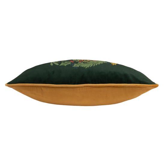 furn. Cubierta de cojín de terciopelo bordada con ribete 'Decora los Espacios' - Image 3