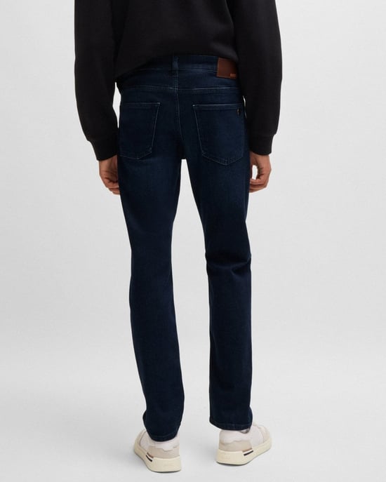 BOSS Orange DELAWARE BO Jeans de Hombre Slim Fit Comfort-Stretch Azul Oscuro NOS - Image 4