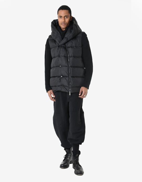 La Haine Inside Us Sin mangas Down Vest Unisex de mujer negro - Image 4