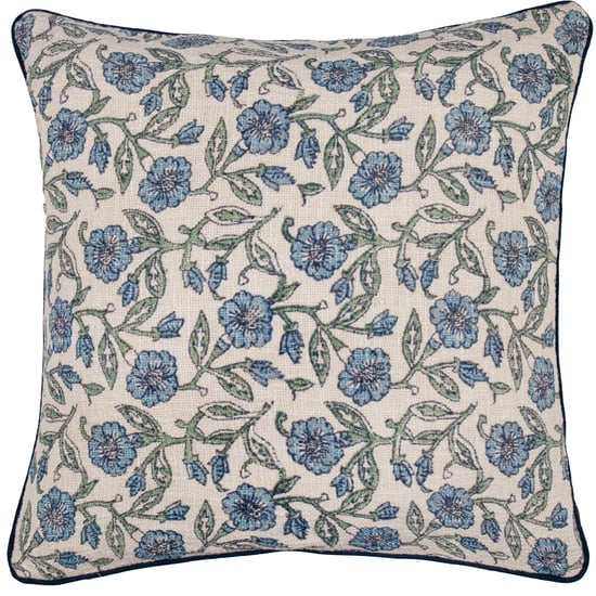 Funda de Cojín con Bordes Floral Delphine de Paoletti - Image 1