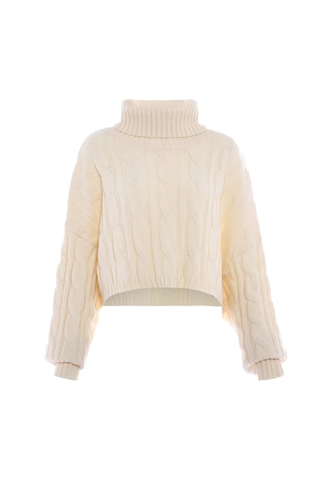 Mymo Turtleneck pullover women off-white - Image 1