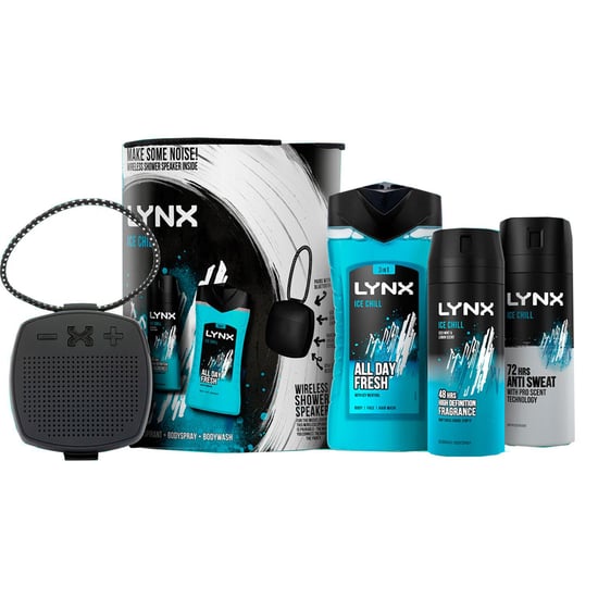 Lynx Ice Chill Trio & Shower Speaker Gift Set