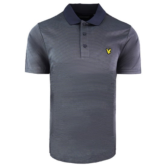 Polo Lyle & Scott Golf Microstripe Gris Hombre - Image 1