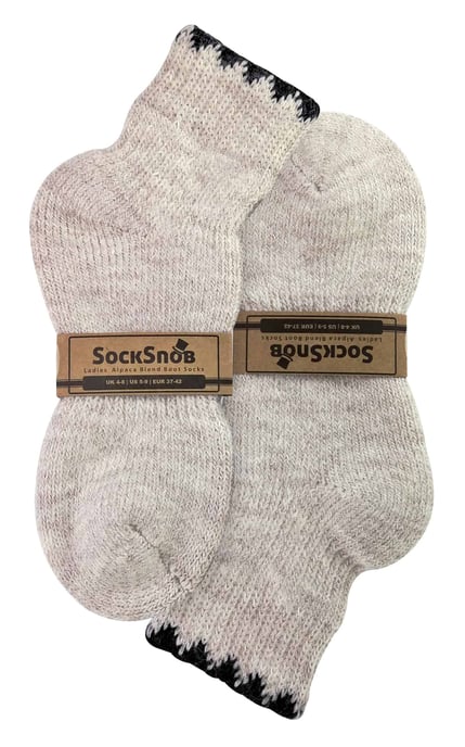 Sock Snob - Calcetines cortos de invierno de lana de alpaca para mujer - Image 2