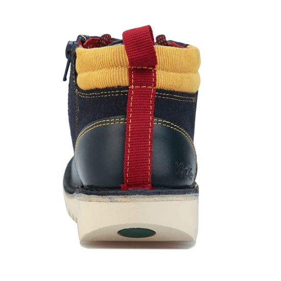 Boy's Kickers Children Kick Hi Winterised Boots in Navy