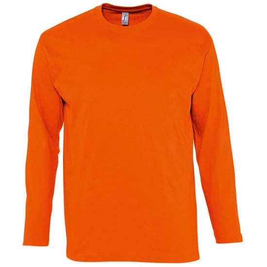 SOLS Mens Monarch Long Sleeve T-Shirt (Orange) - Image 1