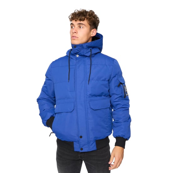Crosshatch Mens Milwaka Bomber Jacket (Blue) - Image 1