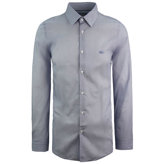 Camisa tejida azul de hombre Lacoste Slim Fit - Image 1