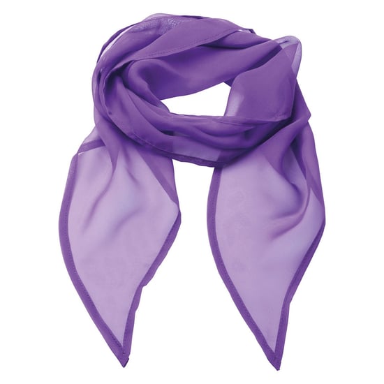 Premier Unisex Adult Colours Chiffon Scarf (Rich Violet) - Image 1