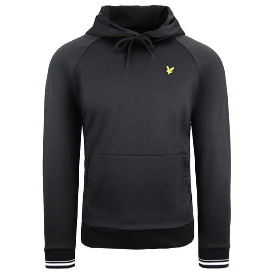 Lyle & Scott Tipped Tricot Mens Black Hoodie - Image 1