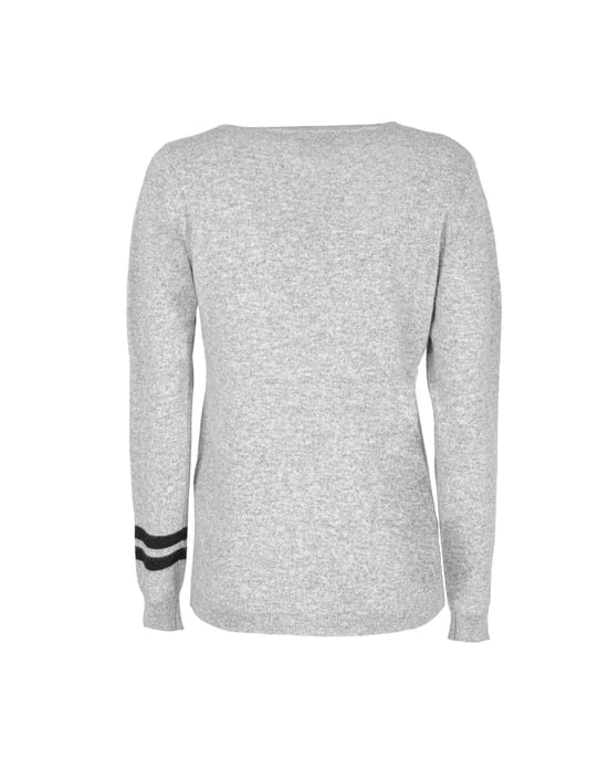 Crown Of Edinburgh Cashmere Crew Neck Sweater Stockbridge Grey A