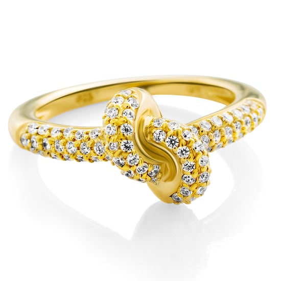 Orphelia 'Palma' Women's 925 Sterling Silver Ring - Gold ZR-7569/G - Image 1