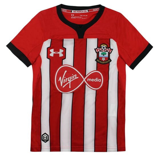 Under Armour Southampton FC Short Sleeve Kids White Red Football Top 1315409 602