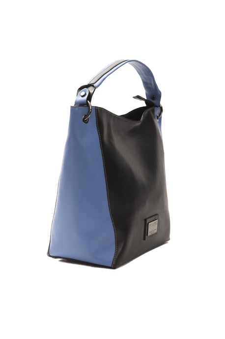 Bolso de Hombro de Cuero Negro Donatella Pompei para Mujer - Image 2
