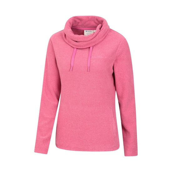 Mountain Warehouse Womens/Ladies Hebridean Cowl Neck Fleece Top (Dark Pink) - Image 4