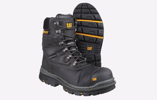 Caterpillar Premier Leather Waterproof Safety Boot Mens - Image 4