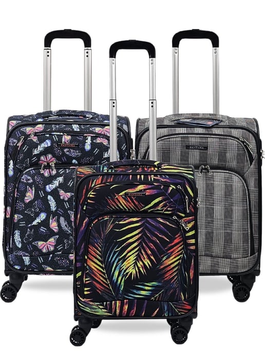 Lightweight Cabin 8 Wheel Luggage Travel Soft Bag