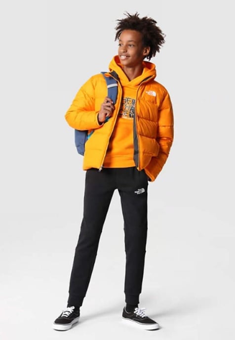 Sudadera con capucha The North Face Kids Drew Peak Overhead en naranja - Image 4