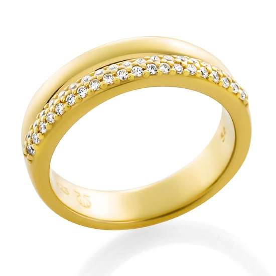 Orphelia 'Emily' Women's 925 Sterling Silver Ring - Gold ZR-7581/G - Image 3