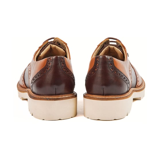 Pod Kortney Leather Women's Tan Multi Brogues Shoes - Image 2