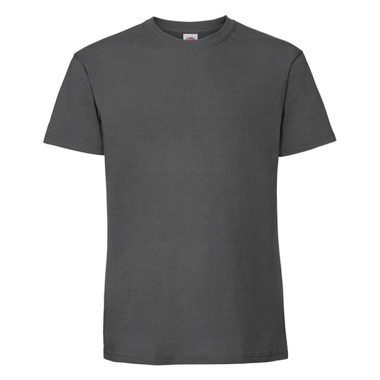 Fruit of the Loom Mens Iconic Premium Ringspun Cotton T-Shirt (Light Graphite) - Image 1
