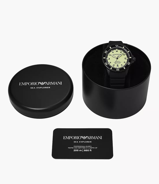 Emporio Armani Sea Explorer Men's Black Watch AR60085 - Image 5