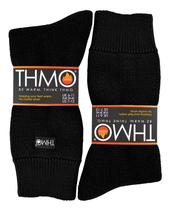 THMO - Calcetines térmicos para hombre con forro polar y puños antideslizantes - Image 2