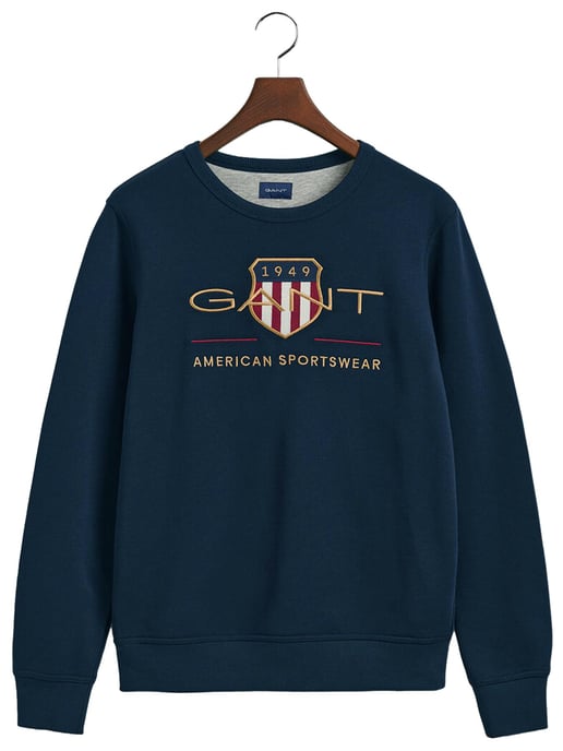 Sudadera con cuello redondo Gant Archive Shield para hombre - Image 6