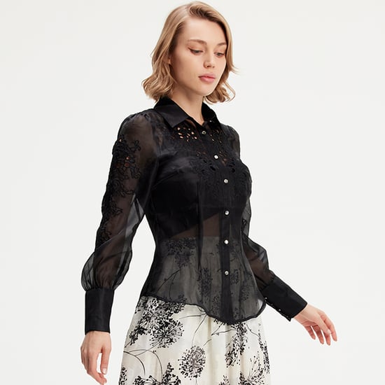 Embroidered Organza blouse - Image 3