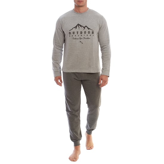 KLP3 Men's Long Sleeve Fleece Winter Pajamas