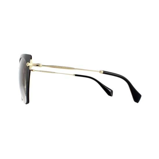 Miu Miu Sunglasses MU52RS 1AB0A7 Black With Gold Arms Brown Gradient