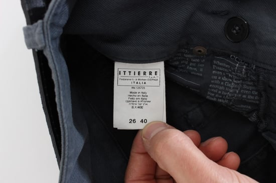 Jeans de mezclilla azul de algodón de corte slim ajustado a la cintura alta Galliano - Image 6