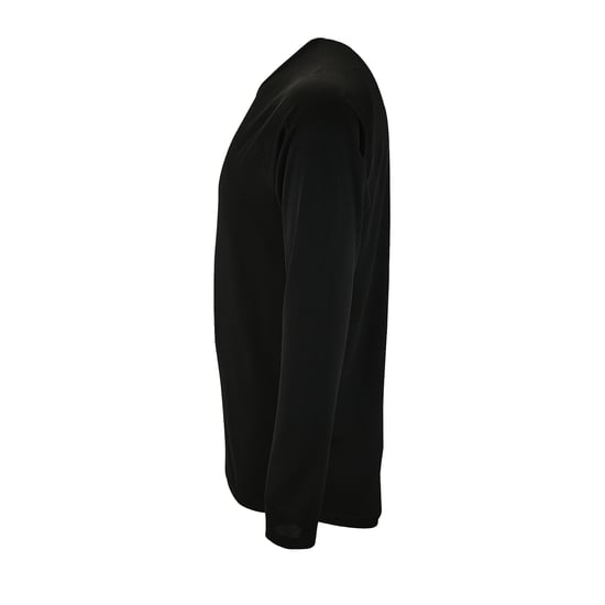 SOLS Mens Sporty Long Sleeve Performance T-Shirt (Black) - Image 4
