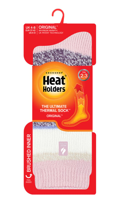 Calentadores - Calcetines térmicos de invierno para mujer | Calcetines de interior y exterior | Calcetines de peluche | Regalos para mujer - Rosa empolvado (Provenza) - Image 2