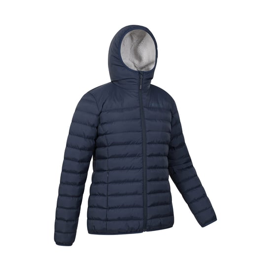 Mountain Warehouse Womens/Ladies Faux Fur Lined Padded Jacket (Navy) - Image 4