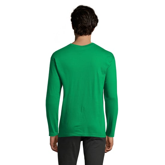 SOLS Mens Monarch Long-Sleeved T-Shirt (Kelly Green) - Image 2