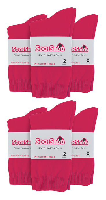 Calcetines de algodón de mujer | 12 Pares Multipack | Snob calcetines | Delgado cómodo colorido Crew tobillo calcetines para las señoras - Denim - Image 2