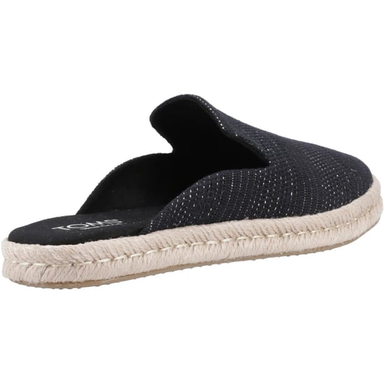 TOMS Santiago Mule Textile Women's Black Metallic Slippers - Image 2