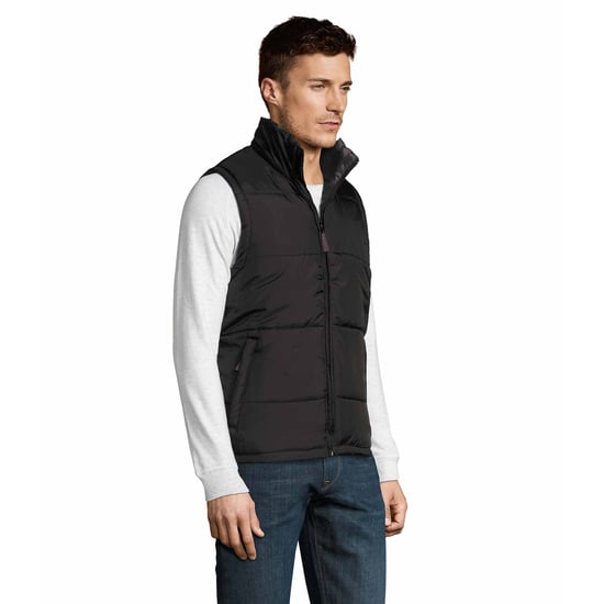 SOLS Warm Unisex Padded Bodywarmer Jacket (Black) - Image 4