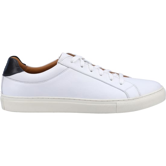 Hush Puppies Colton Leather Men's White Trainers - Image 4