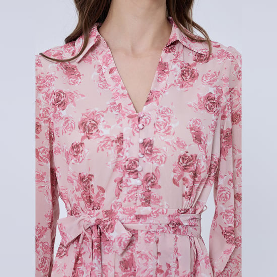 Floral print shirt-dress - Image 5